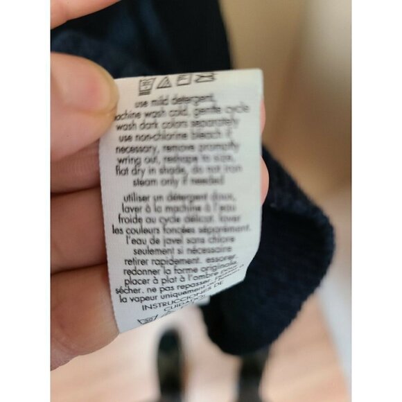 CALVIN Klein Jeans Mens Navy Blue 1/4 Zip Cotton Pullover Knit Sweater Size XXL - Picture 7 of 7